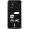 NBA Utah Jazz Black Animal Print iPhone 12 Mini Clear Case