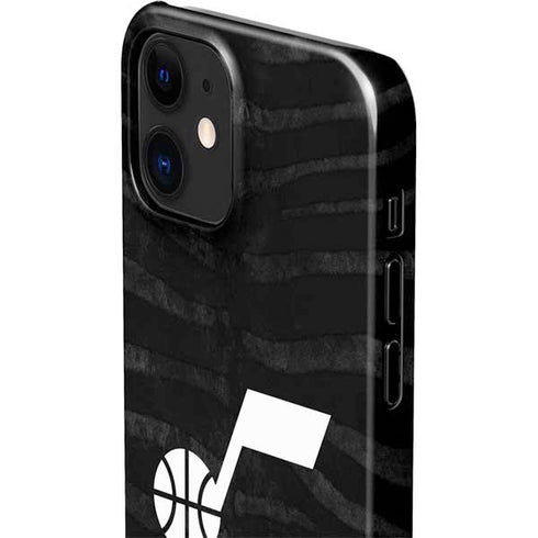 NBA Utah Jazz Black Animal Print iPhone 12 Mini Lite Case