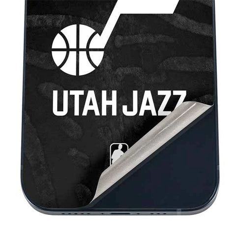 NBA Utah Jazz Black Animal Print iPhone 12 Mini Skin