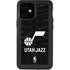 NBA Utah Jazz Black Animal Print iPhone 12 Mini Waterproof Case