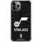 NBA Utah Jazz Black Animal Print iPhone 12 Pro Clear Case