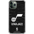 NBA Utah Jazz Black Animal Print iPhone 12 Pro Clear Case