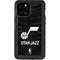 NBA Utah Jazz Black Animal Print iPhone 12 Pro Max Waterproof Case
