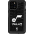 NBA Utah Jazz Black Animal Print iPhone 12 Pro Max Waterproof Case