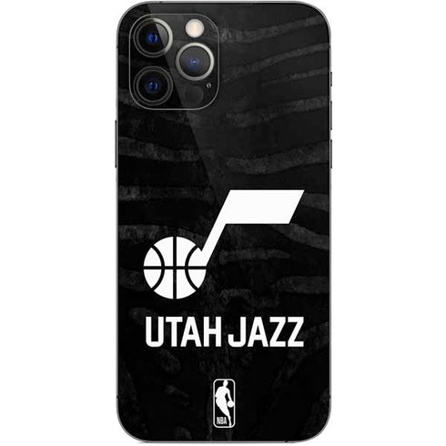 NBA Utah Jazz Black Animal Print iPhone 12 Pro Skin
