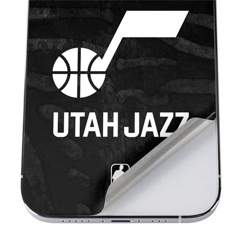 NBA Utah Jazz Black Animal Print iPhone 12 Pro Skin