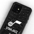 NBA Utah Jazz Black Animal Print iPhone 12 Waterproof Case