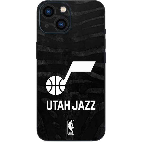NBA Utah Jazz Black Animal Print iPhone 13 Mini Skin