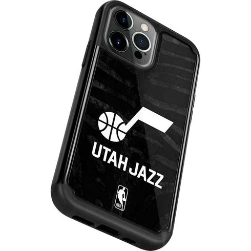 NBA Utah Jazz Black Animal Print iPhone 13 Pro Cargo Case