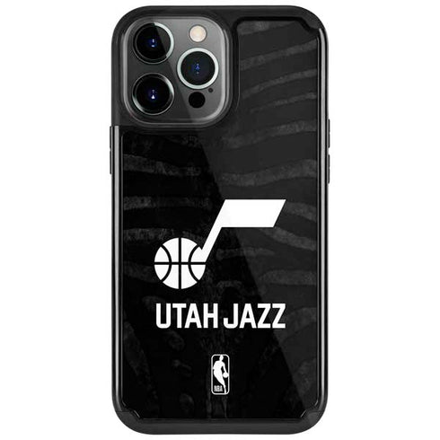 NBA Utah Jazz Black Animal Print iPhone Cases