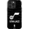 NBA Utah Jazz Black Animal Print iPhone 13 Pro Impact Case