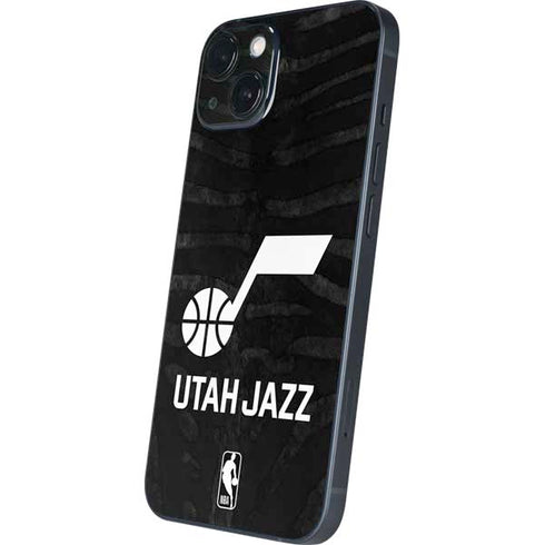 NBA Utah Jazz Black Animal Print iPhone 13 Skin