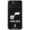 NBA Utah Jazz Black Animal Print iPhone 14 Clear Case