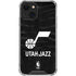 NBA Utah Jazz Black Animal Print iPhone 14 Clear Case