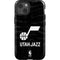 NBA Utah Jazz Black Animal Print iPhone 14 Impact Case