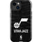 NBA Utah Jazz Black Animal Print iPhone 14 Plus Impact Case