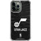 NBA Utah Jazz Black Animal Print iPhone 14 Pro Max Clear Case