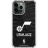 NBA Utah Jazz Black Animal Print iPhone 14 Pro Max Clear Case