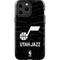 NBA Utah Jazz Black Animal Print iPhone 14 Pro Max Impact Case