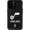 NBA Utah Jazz Black Animal Print iPhone 14 Pro Max Waterproof Case