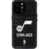 NBA Utah Jazz Black Animal Print iPhone 14 Pro Max Waterproof Case