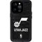 NBA Utah Jazz Black Animal Print iPhone 14 Pro Waterproof Case