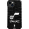 NBA Utah Jazz Black Animal Print iPhone 15 Impact Case
