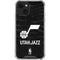 NBA Utah Jazz Black Animal Print iPhone 15 Plus Clear Case