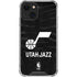 NBA Utah Jazz Black Animal Print iPhone 15 Plus Clear Case