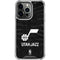 NBA Utah Jazz Black Animal Print iPhone 15 Pro Clear Case