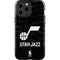 NBA Utah Jazz Black Animal Print iPhone 15 Pro Max Impact Case