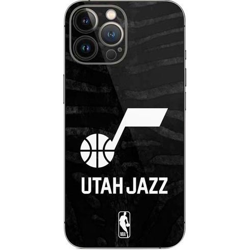 NBA Utah Jazz Black Animal Print iPhone 15 Pro Max Skin