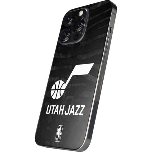NBA Utah Jazz Black Animal Print iPhone 15 Pro Max Skin