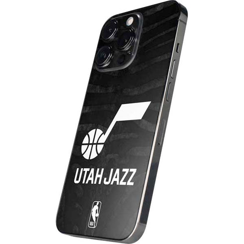 NBA Utah Jazz Black Animal Print iPhone 15 Pro Skin