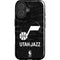 NBA Utah Jazz Black Animal Print iPhone 16 Magsafe Impact Case