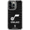 NBA Utah Jazz Black Animal Print iPhone 16 Pro Clear Case