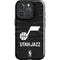 NBA Utah Jazz Black Animal Print iPhone 16 Pro Impact Case