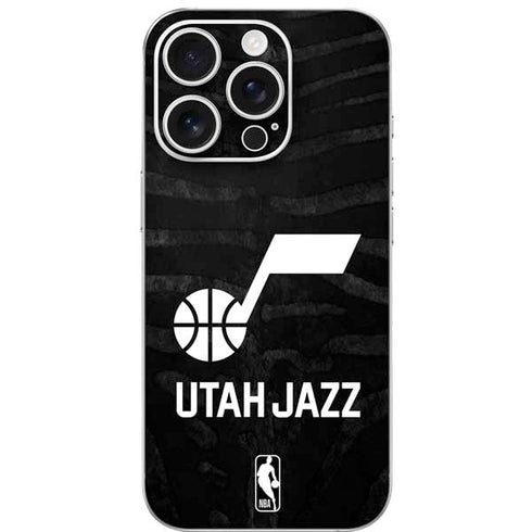 NBA Utah Jazz Black Animal Print iPhone 16 Pro Skin