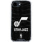 NBA Utah Jazz Black Animal Print iPhone 16e Clear Case