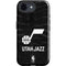 NBA Utah Jazz Black Animal Print iPhone 16e Impact Case