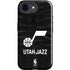 NBA Utah Jazz Black Animal Print iPhone 16e Impact Case