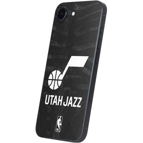 NBA Utah Jazz Black Animal Print iPhone 16e Skin