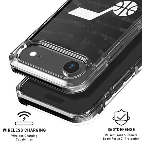 NBA Utah Jazz Black Animal Print iPhone 17 Air Clear Case