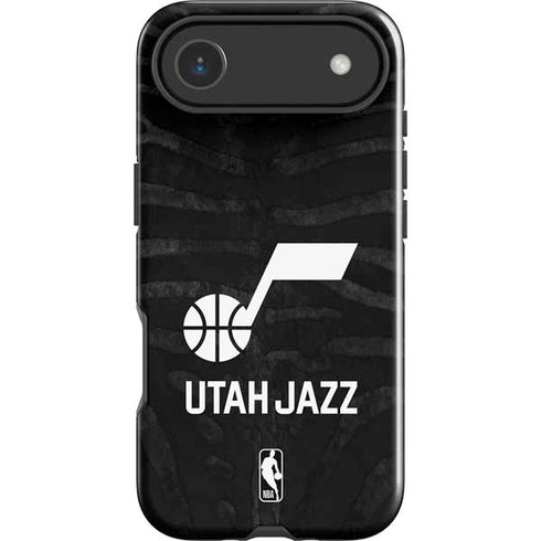 NBA Utah Jazz Black Animal Print iPhone 17 Air Impact Case