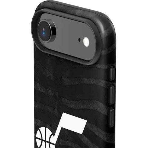 NBA Utah Jazz Black Animal Print iPhone 17 Air Impact Case