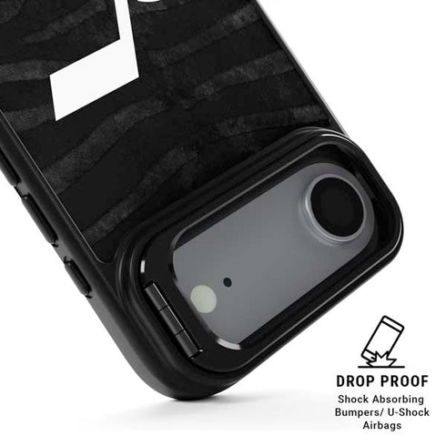 NBA Utah Jazz Black Animal Print iPhone 17 Air Kickstand Case