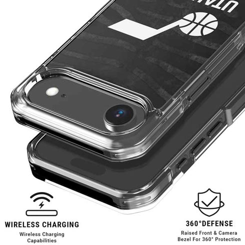 NBA Utah Jazz Black Animal Print iPhone 17 Air MagSafe Case