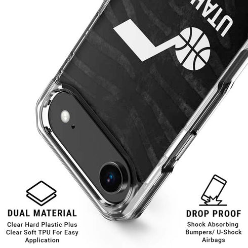 NBA Utah Jazz Black Animal Print iPhone 17 Air MagSafe Case