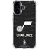 NBA Utah Jazz Black Animal Print iPhone 17 Clear Case