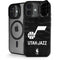 NBA Utah Jazz Black Animal Print iPhone 17 Kickstand Case